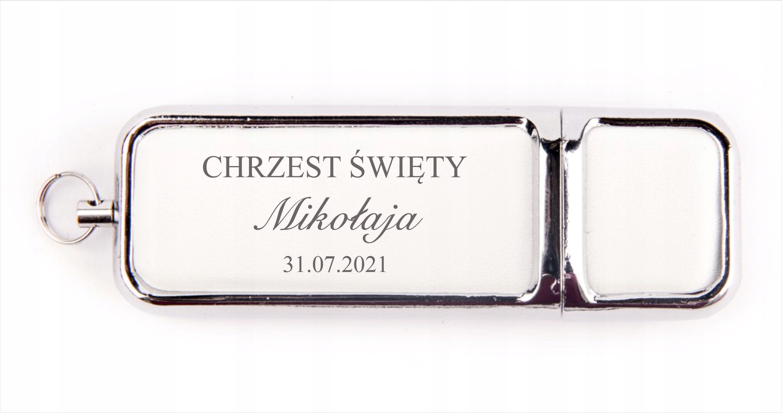 Pendrive skórzany USB 16GB z grawer na CHRZEST Św. Marka MemoRabbit