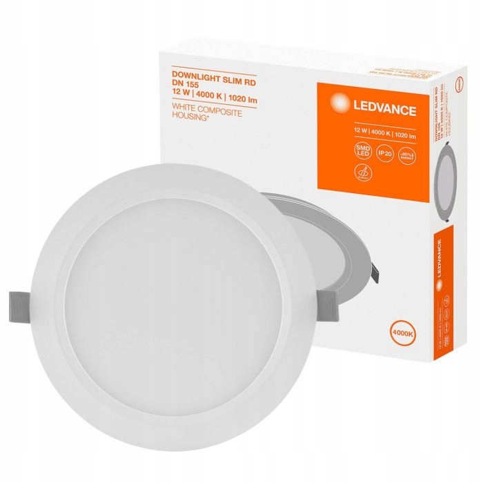

Ledvance Panel Podtynkowy 12W 4000K Slim DN155 Led