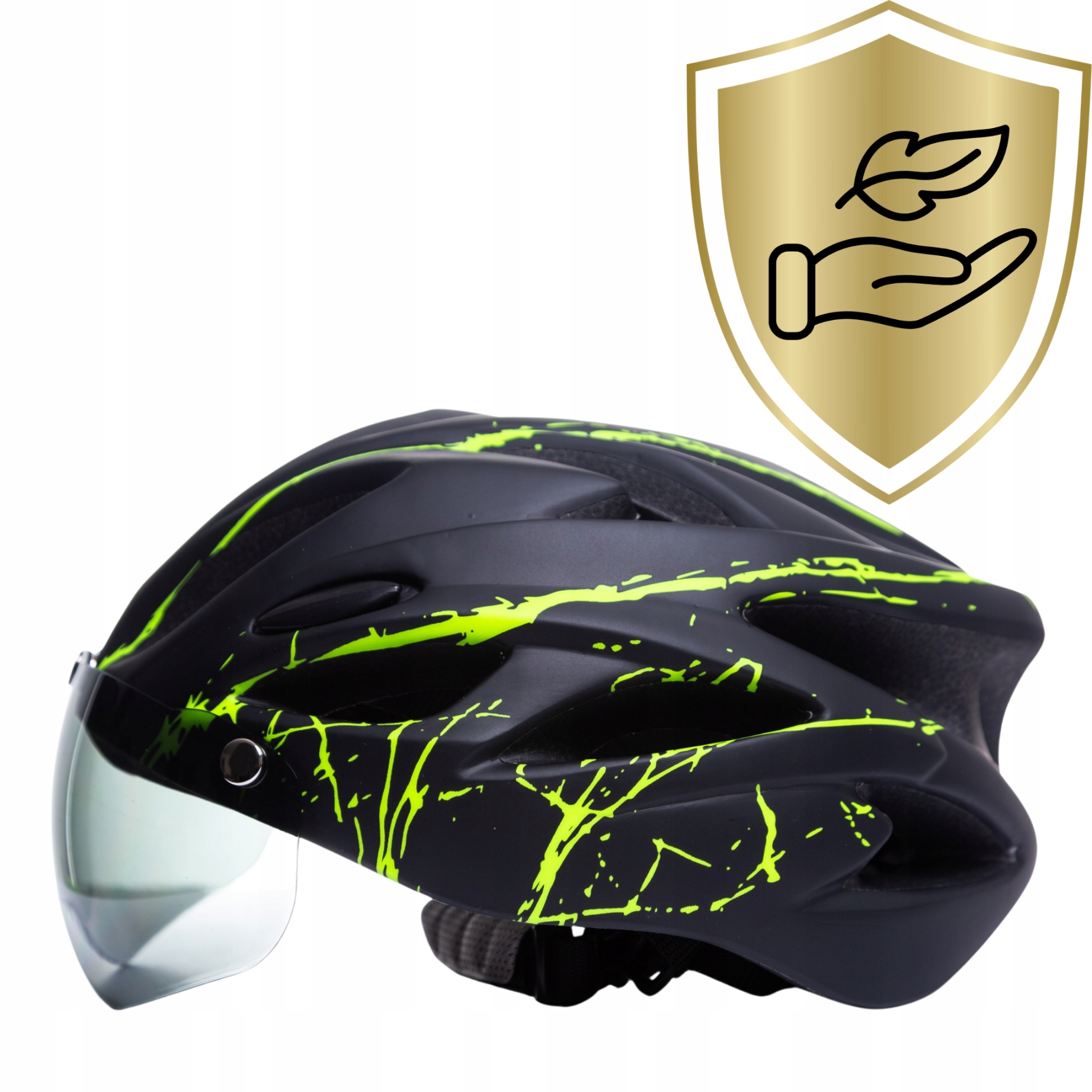 KASK ROWEROWY Z OKULARAMI LEKKI REGULOWANY ERCOLE Typ kasku szosowy