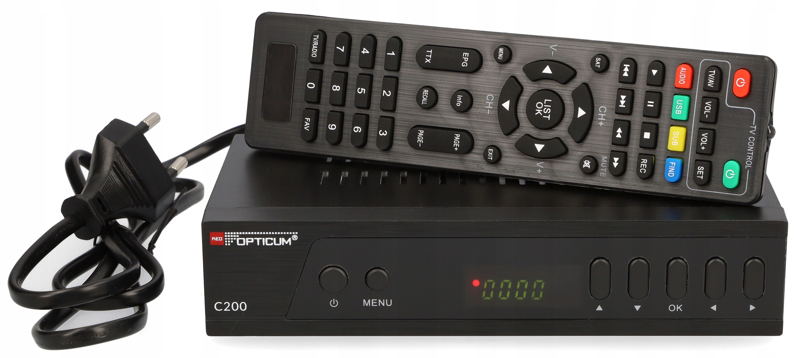 Dekoder Dvb-c Cyfrowy do Kablówki Hd MPEG4 Opticum Telewizji Kablowej Tuner