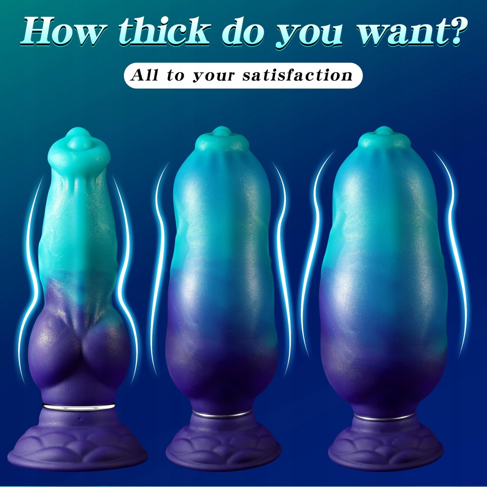 THLSEXY Dildo Dla Psa Nadmuchiwany Analny Plug Silikonowy Realistyczny XXL — miniatura 6
