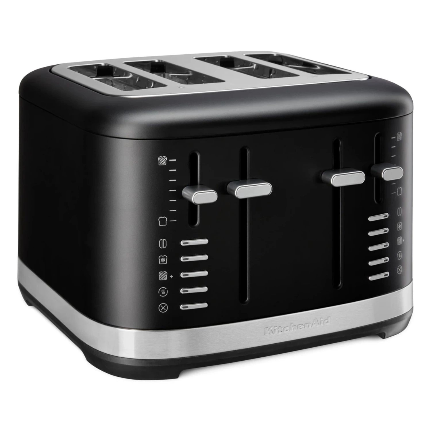 Hriankovač na 4 plátky Kitchenaid 4-SLICE sendvičovač čierny 7 úrovní