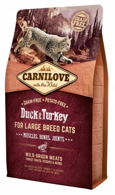 Carnilove Cat Duck & Turkey For Large Breed 6kg