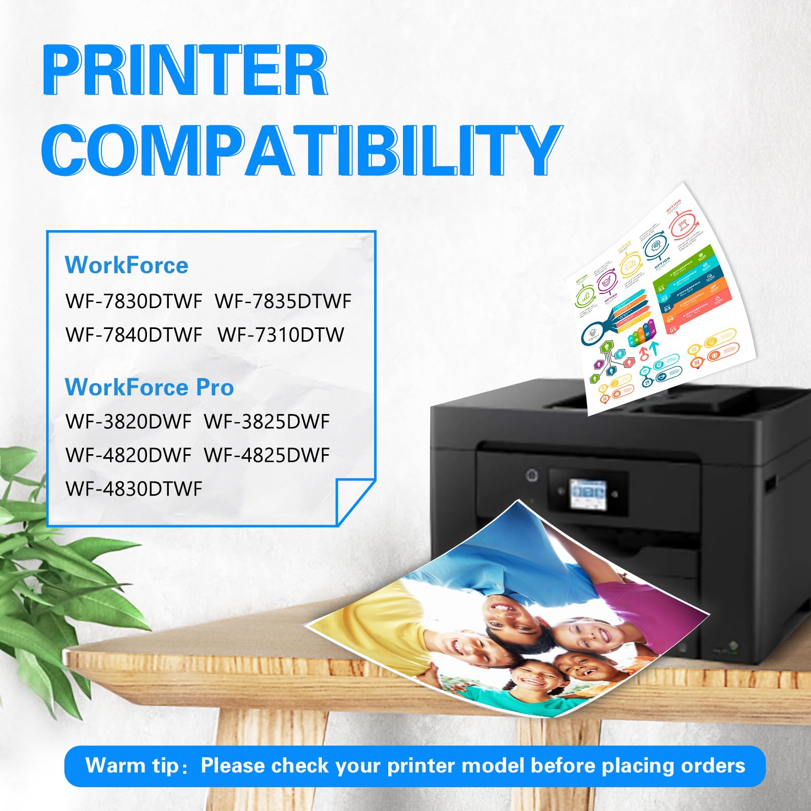SANCTINK Tusze 405XL Do Epson Workforce Pro WF-3820DWF 10 Sztuk — miniatura 2
