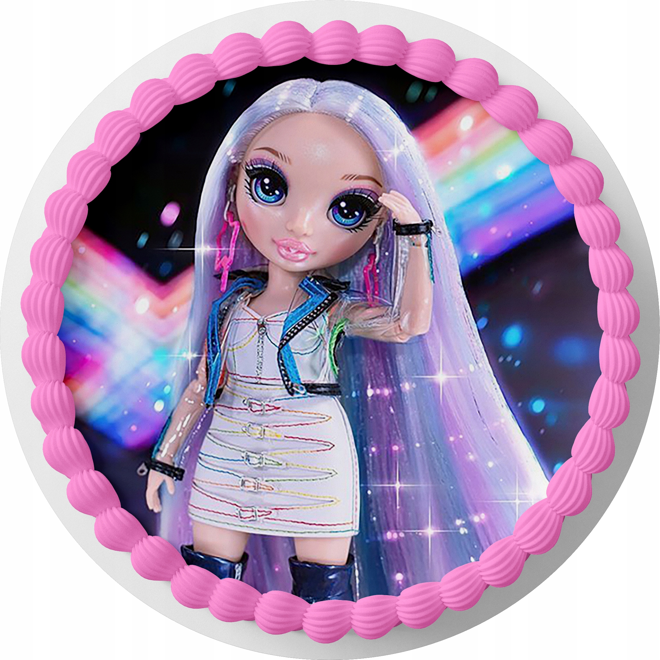 OPŁATEK NA TORT RAINBOW HIGH + GRATIS TEKST