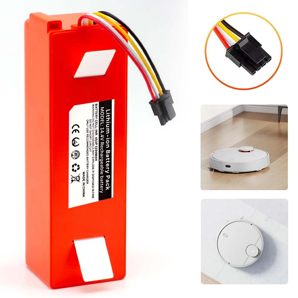 Bateria Akumulator Do Xiaomi Roborock S5 S6 S7 S8 S50 S55 14.4V Czerwony