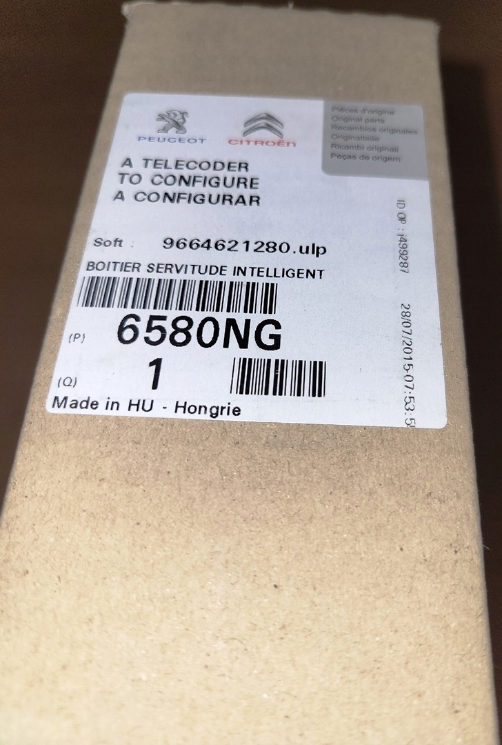 NOWA ORYGINALNA SKRZYNKA BEZPIECZNIKÓW CITROEN C3 II 6580.NG 6580NG Producent części Citroen OE