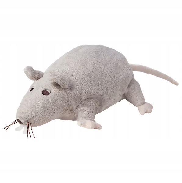 

Ikea pluszak miś Gosig Rata mysz szczur 23cm szary