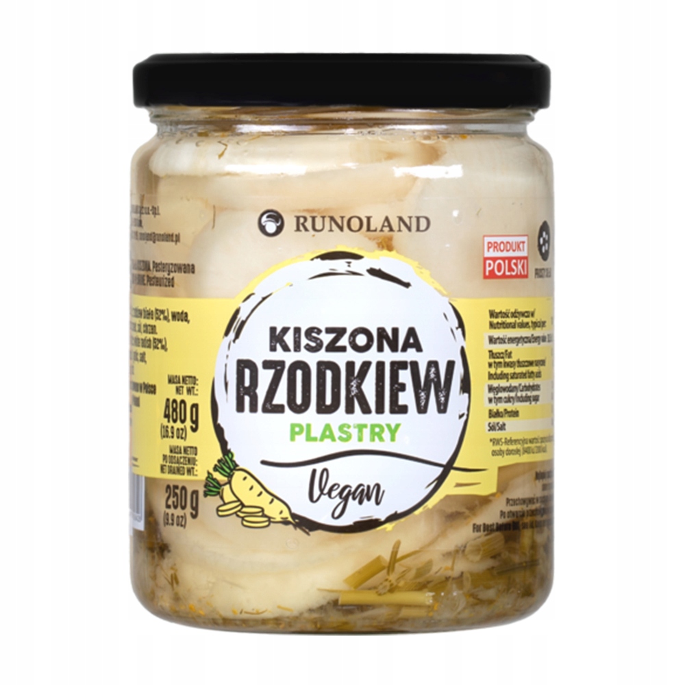 Levně Kysaná ředkev bílá v plátcích 480 g Sada: 6 ks