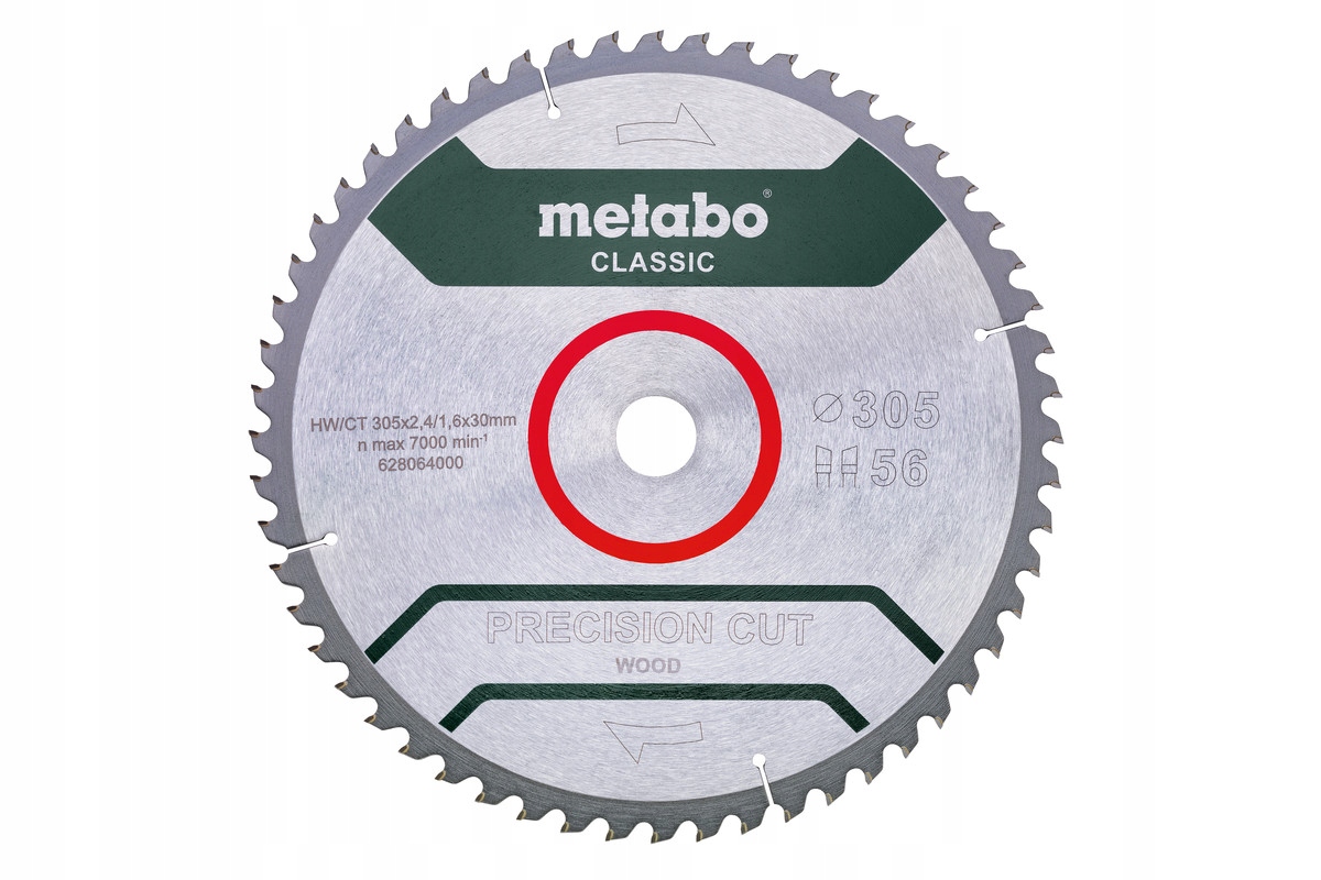 Metabo Kotoučová Pila „precision Cut Wood“ 305X30 mm 56 Zubů Wz 5° Záporná
