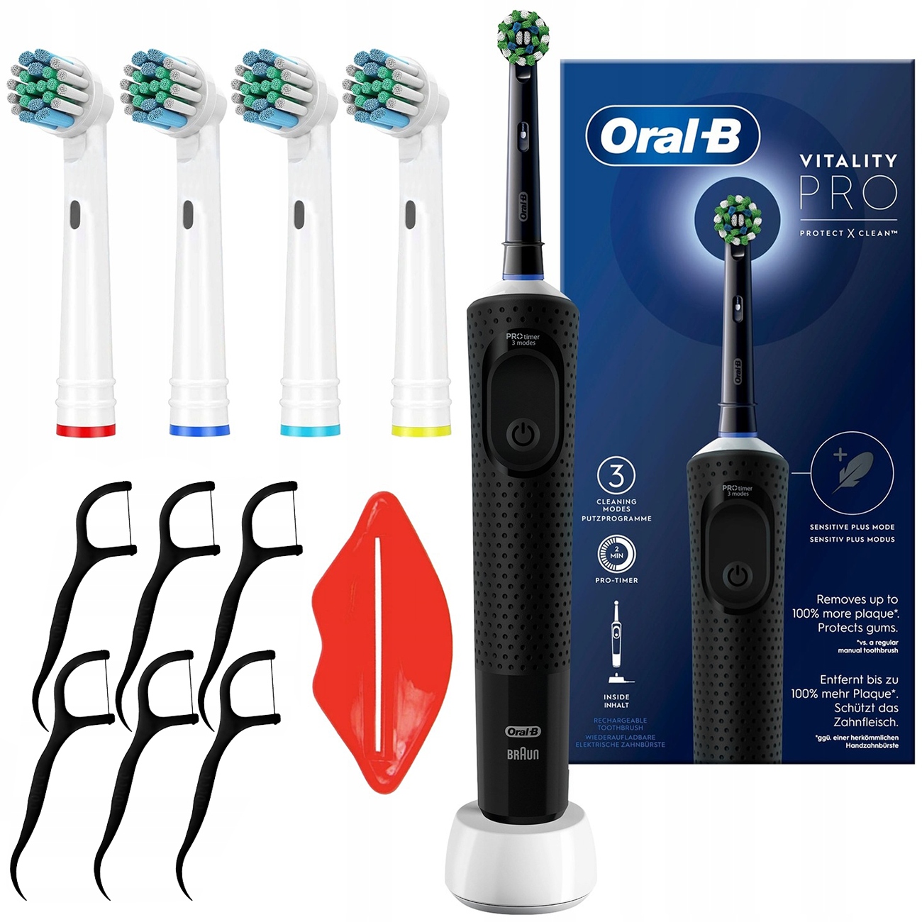 Szczoteczka Elektryczna Oral-b Vitality Pro D103 Cross Action Końcówki
