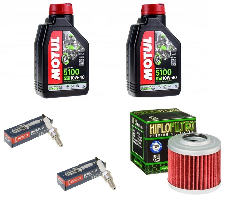 YAMAHA XVS125 DRAG STAR MOTUL 2L + ФІЛЬТР + СВІЧКИ