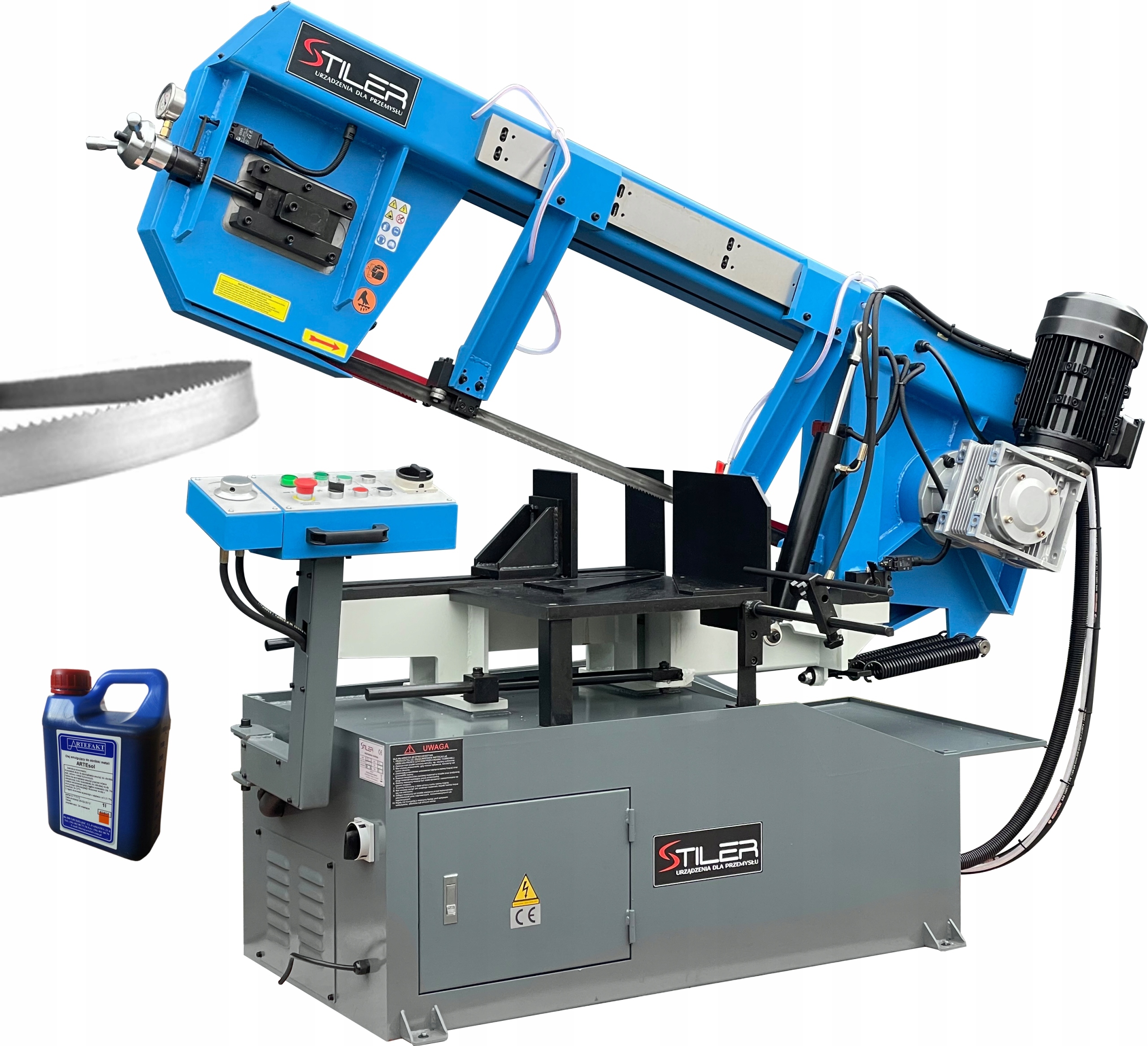 PIŁA PRZECINARKA TAŚMOWA PÓŁAUTOMAT METALU WAŁKÓW RUR 400MM PROFILI 550MM