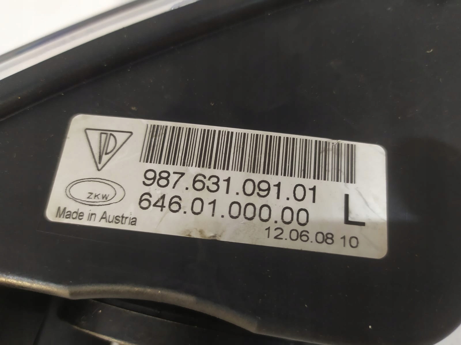 PORSCHE BOXSTER 987 галоген левая - 15167