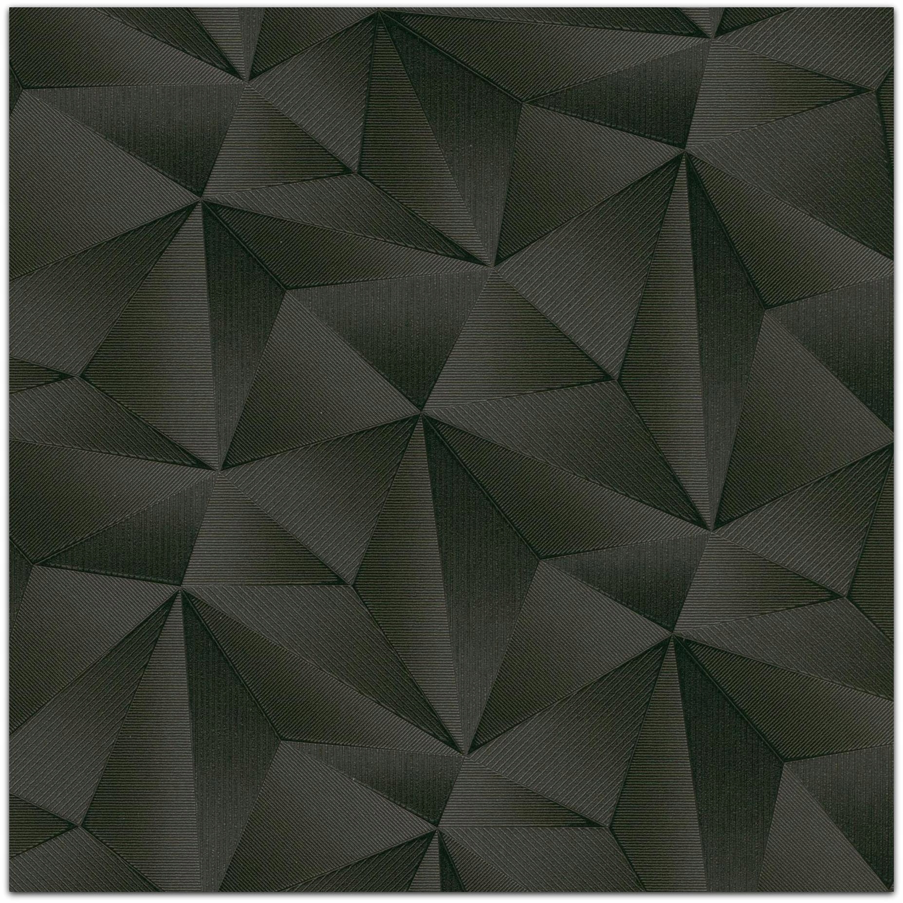 

Tapety Tapeta Czarna 3D Geometryczna Winyl