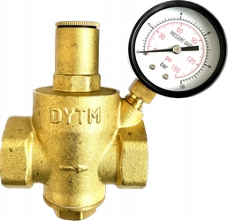 Ibo Reduktor ciśnienia wody 1 cal DN25 manometr