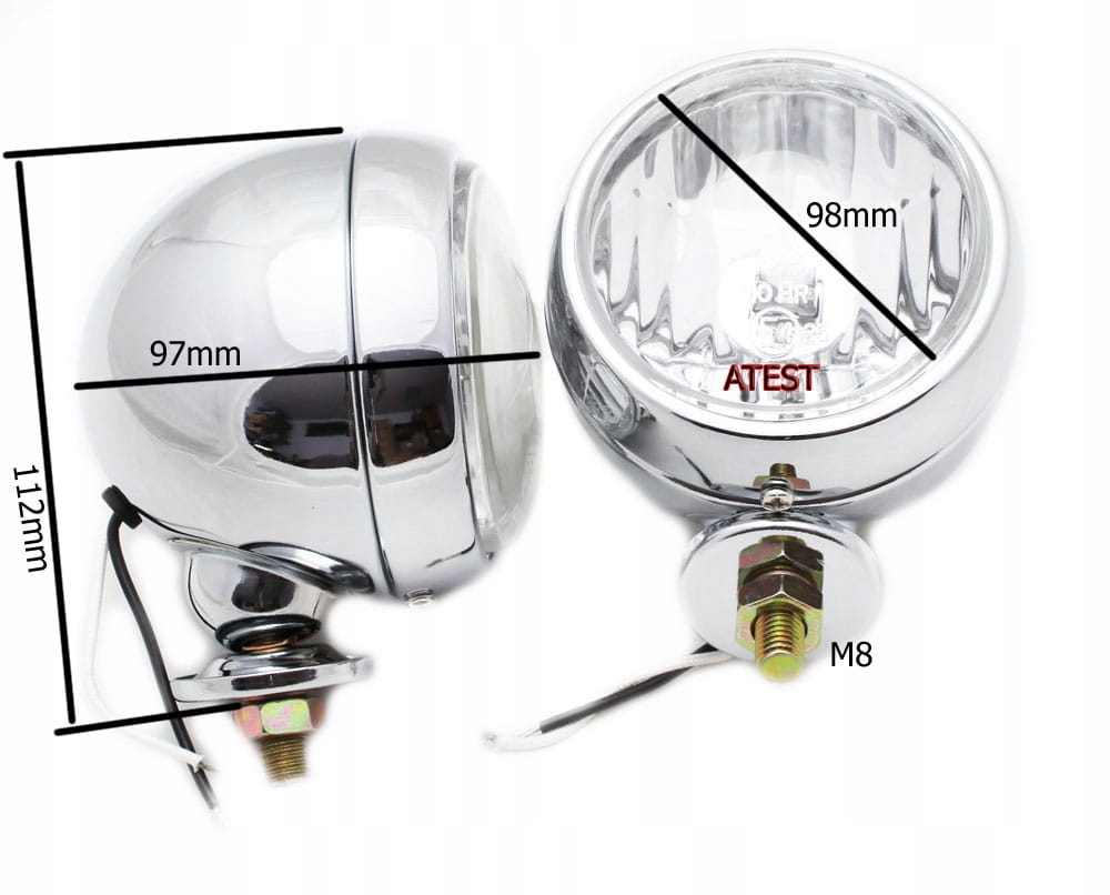 LIGHTBARY CHROMOWANE na gmole, halogeny, ATEST Producent inny