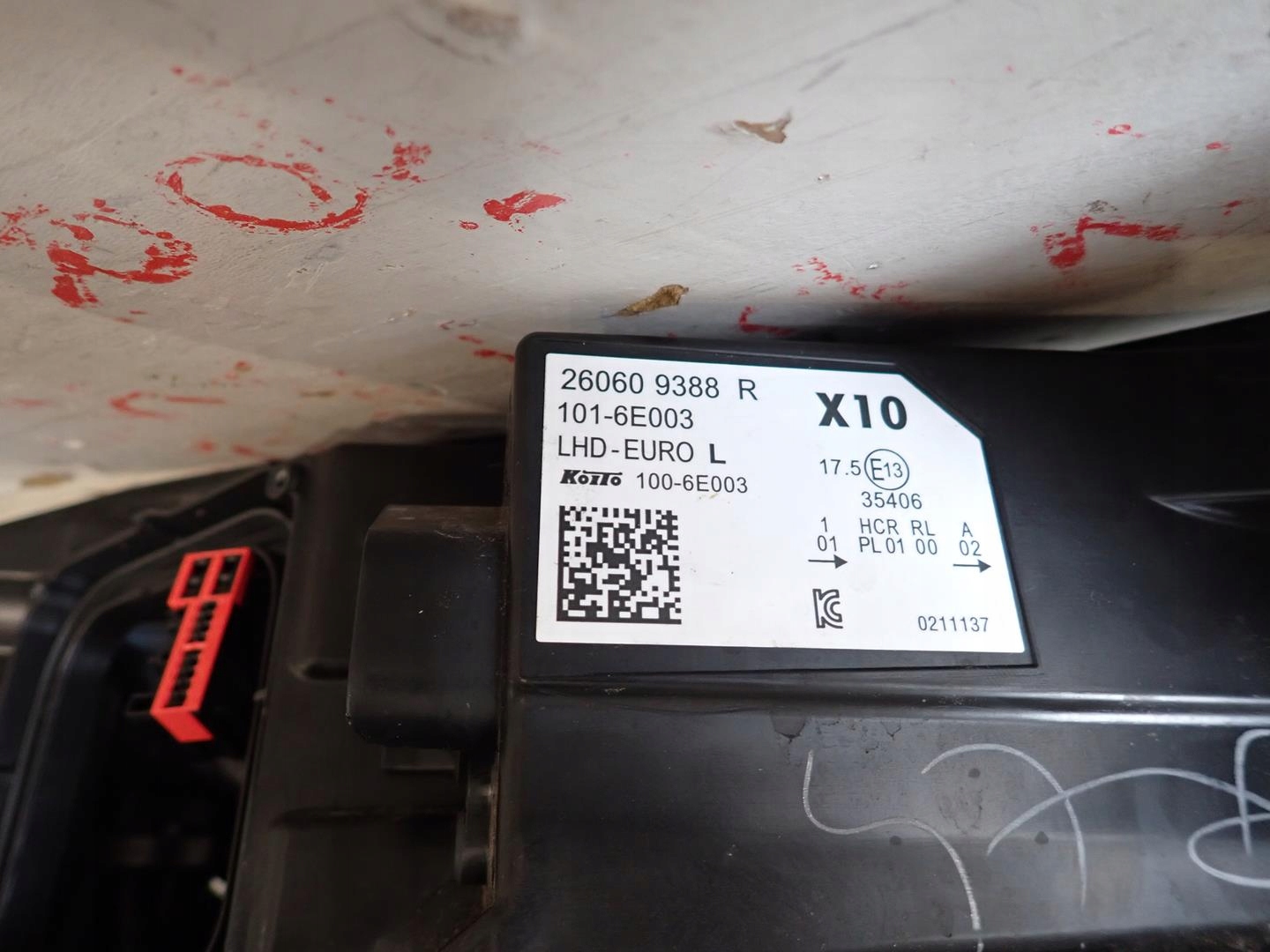 light front front left RENAULT ZOE LIFT 2019- FULL LED 260609388