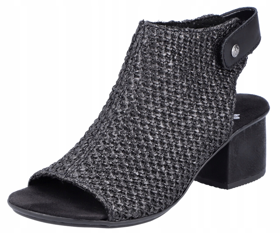 Rieker 64670-00 vel.36 černé elegantní a pohodlné sandály