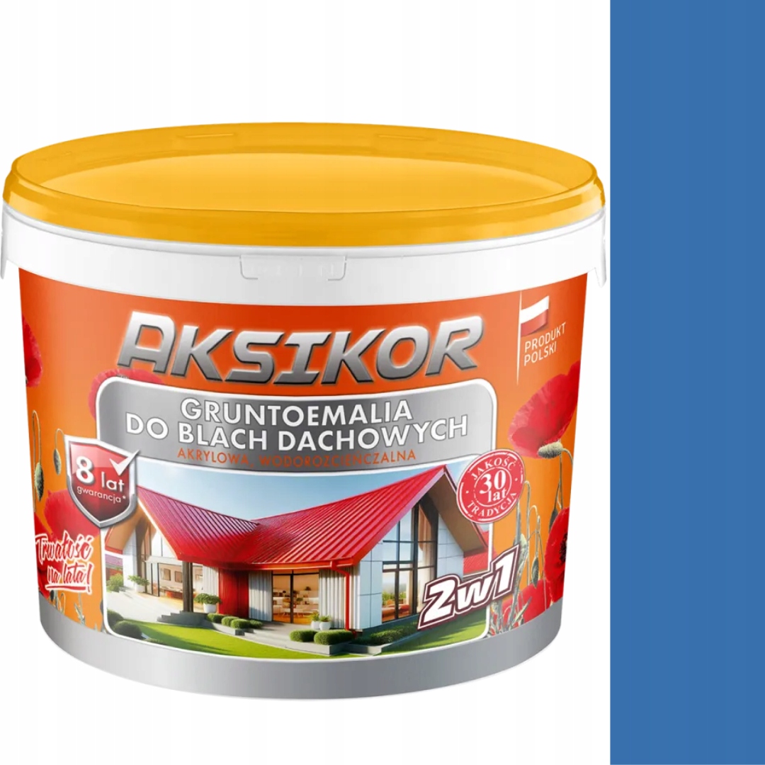 Farba Na Strechu Modrá 5015 Vodná Eko 10L Aksikor