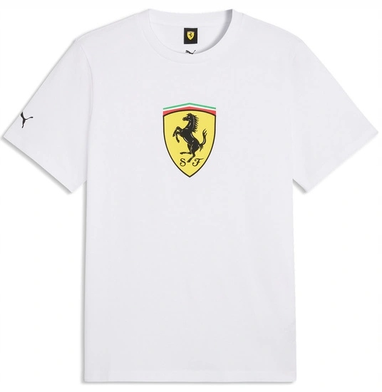Tričko Scuderia Ferrari F1 Big Shield Bílá vel. S