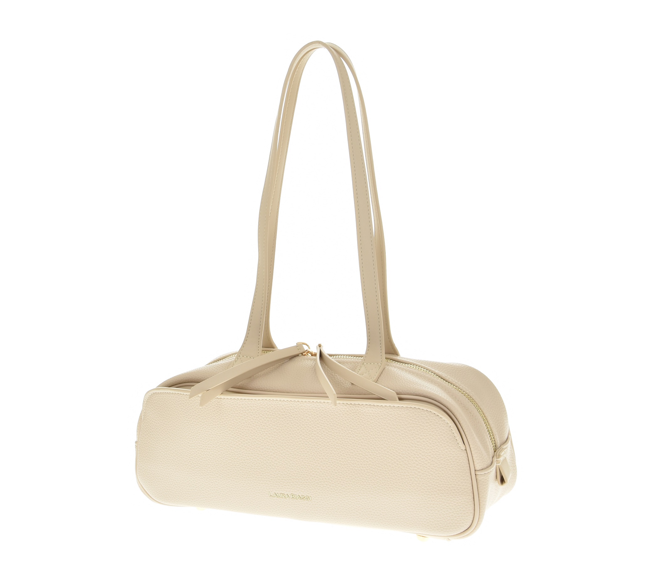 Laura Biaggi Dámská kabelka Kufřík Béžová Kabelka Přes Rameno Elegantní přes rameno