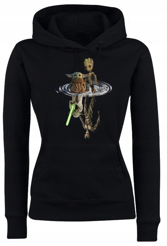 

Damska Bluza Z Kapturem Baby Yoda Grot Roz. L