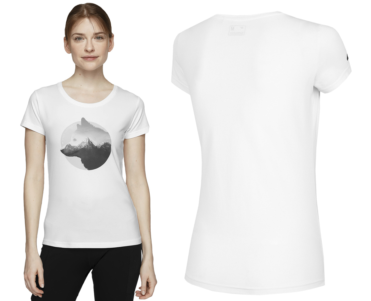 

4F Koszulka Damska T-shirt L21 TSD060 Biała