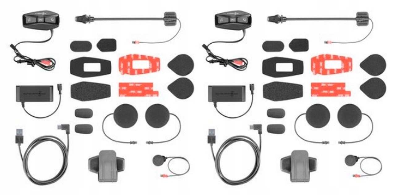 Interkom Interphone U COM 2 Twin Pack 600m Number of Sets for 2 helmets
