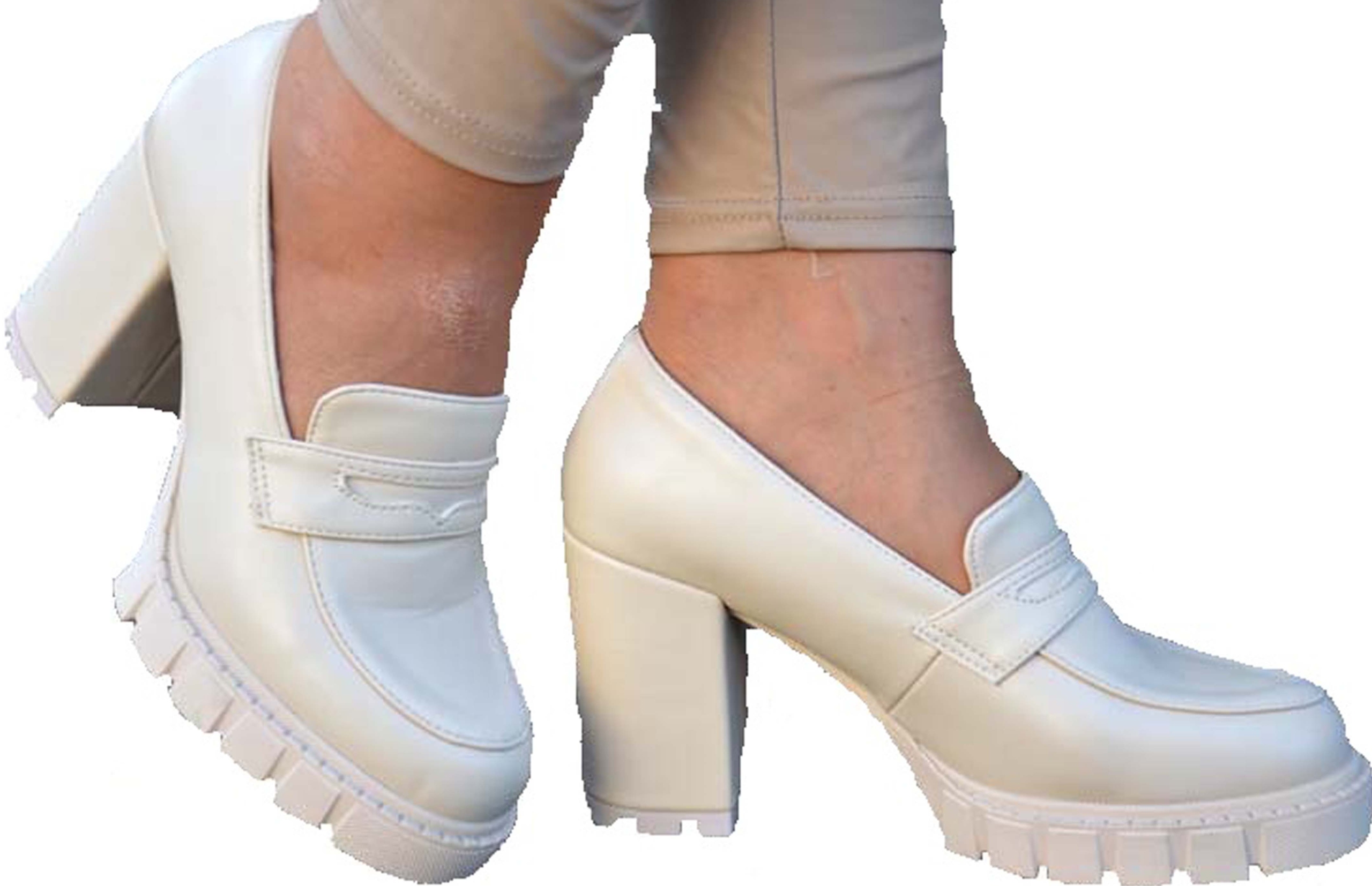 Półbuty Damskie Na Platformie Buty Botki Beżowe