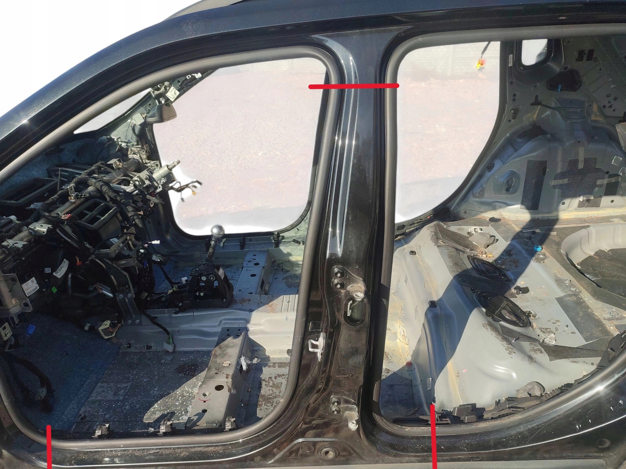threshold left pillar B central JEEP COMPASS II (17-20) black