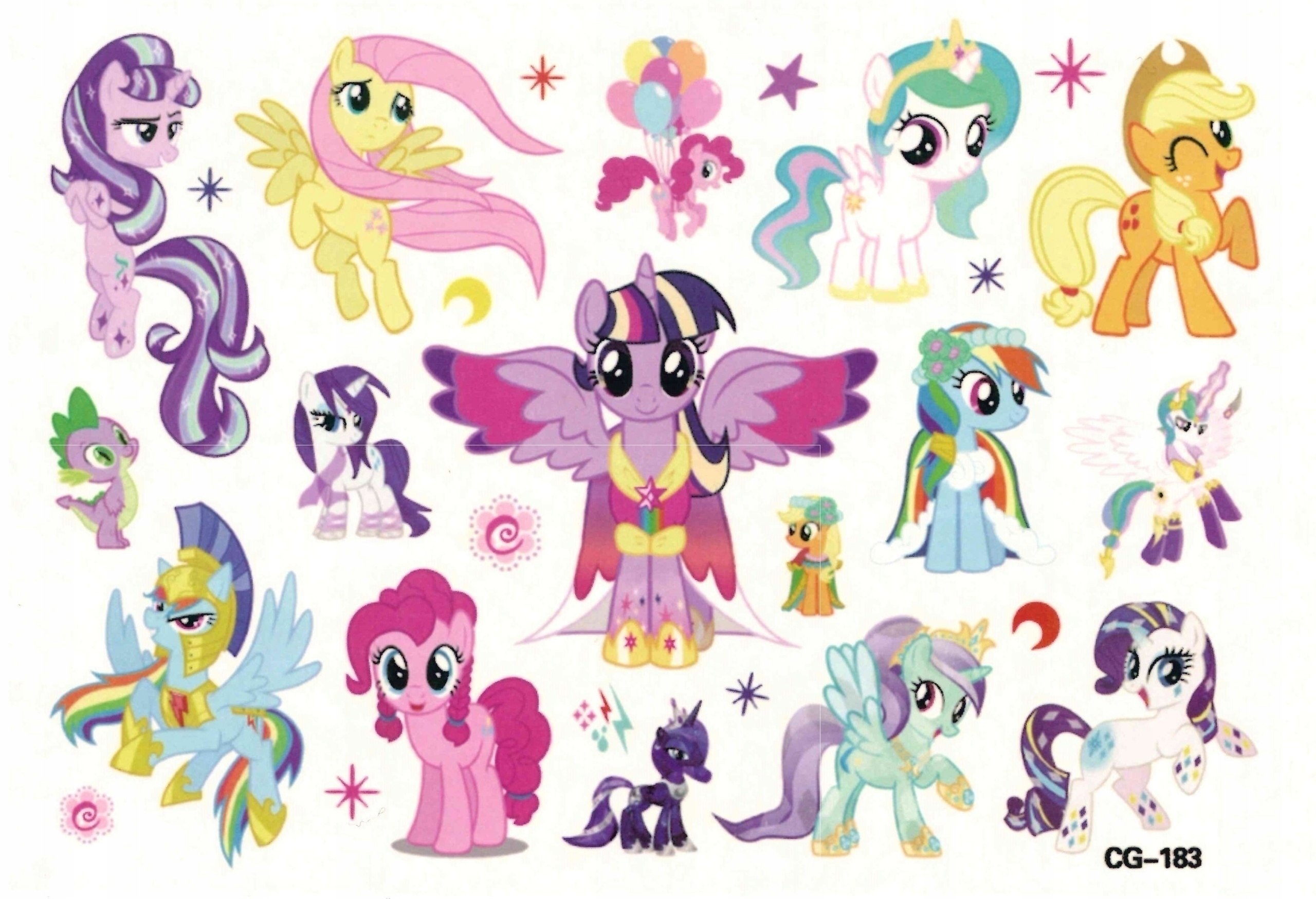 

Tatuaże zmywalne dla dzieci Koniki Pony CG183