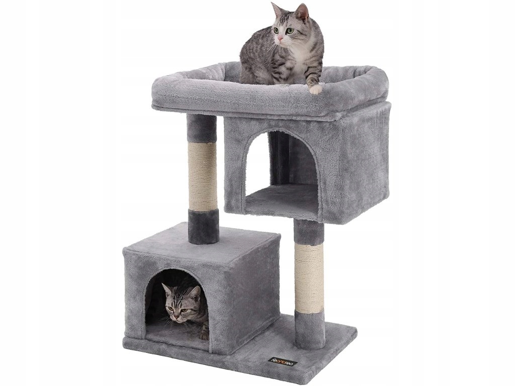 Levně Škrabadlo Dana, světle šedé, 84x60x40 cm