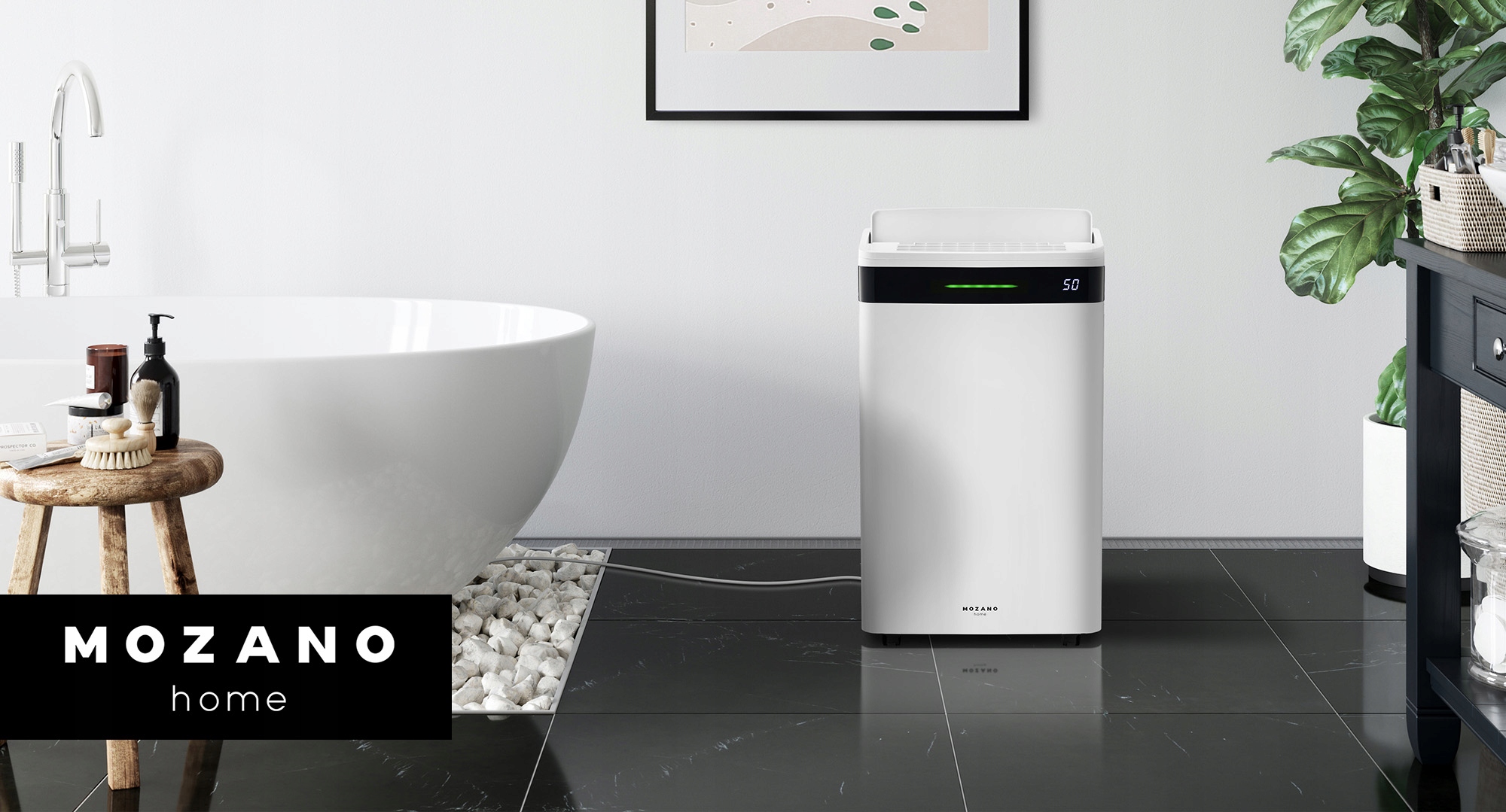 OSUSZACZ POWIETRZA POCHŁANIACZ WILGOCI OCZYSZCZACZ XXL TIMER WIFI 20L/24H Poziom hałasu 42 dB