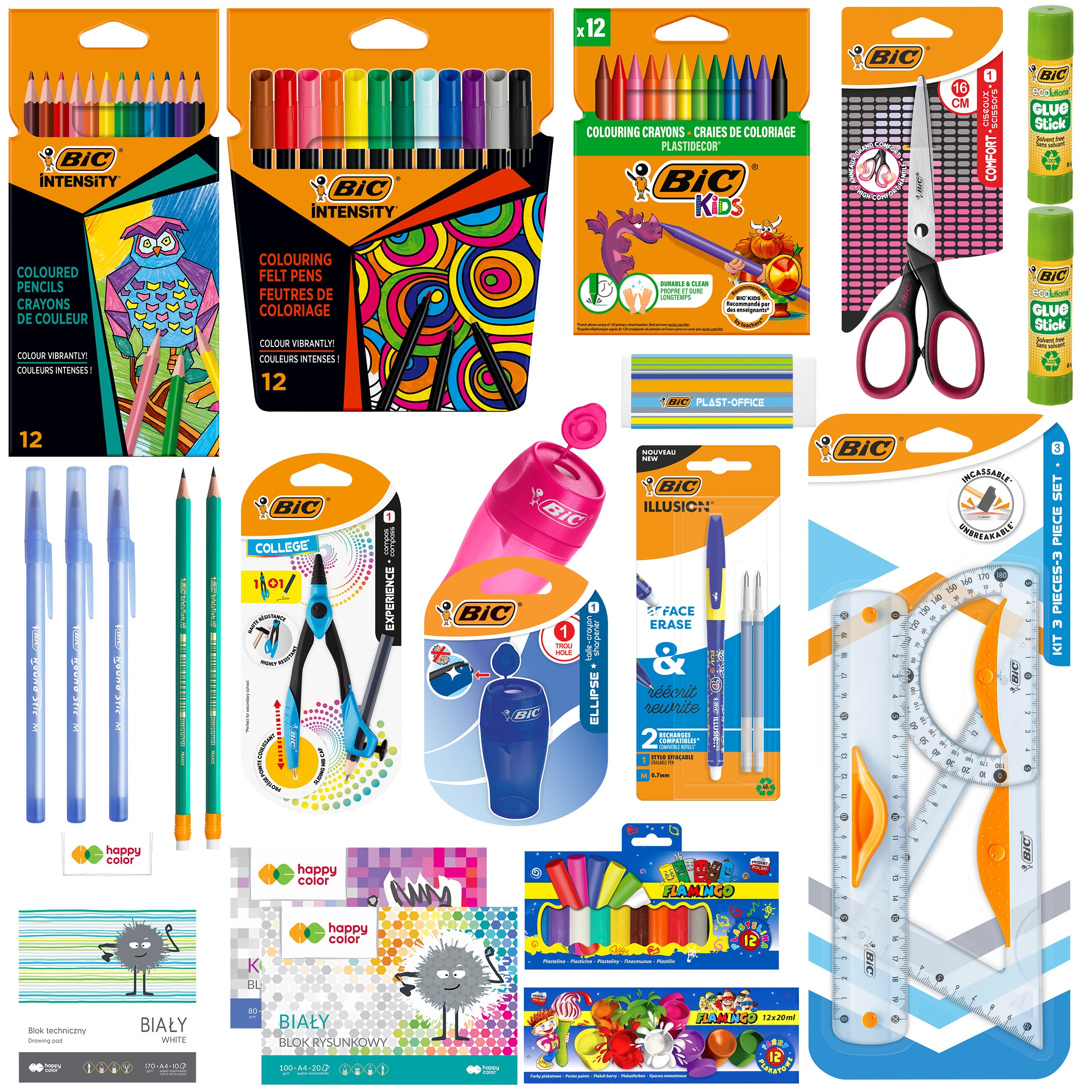 Bic Wyprawka Szkolna Dla Klas 4-6 Kredki Pisaki Ołówki Bloki +gratisy