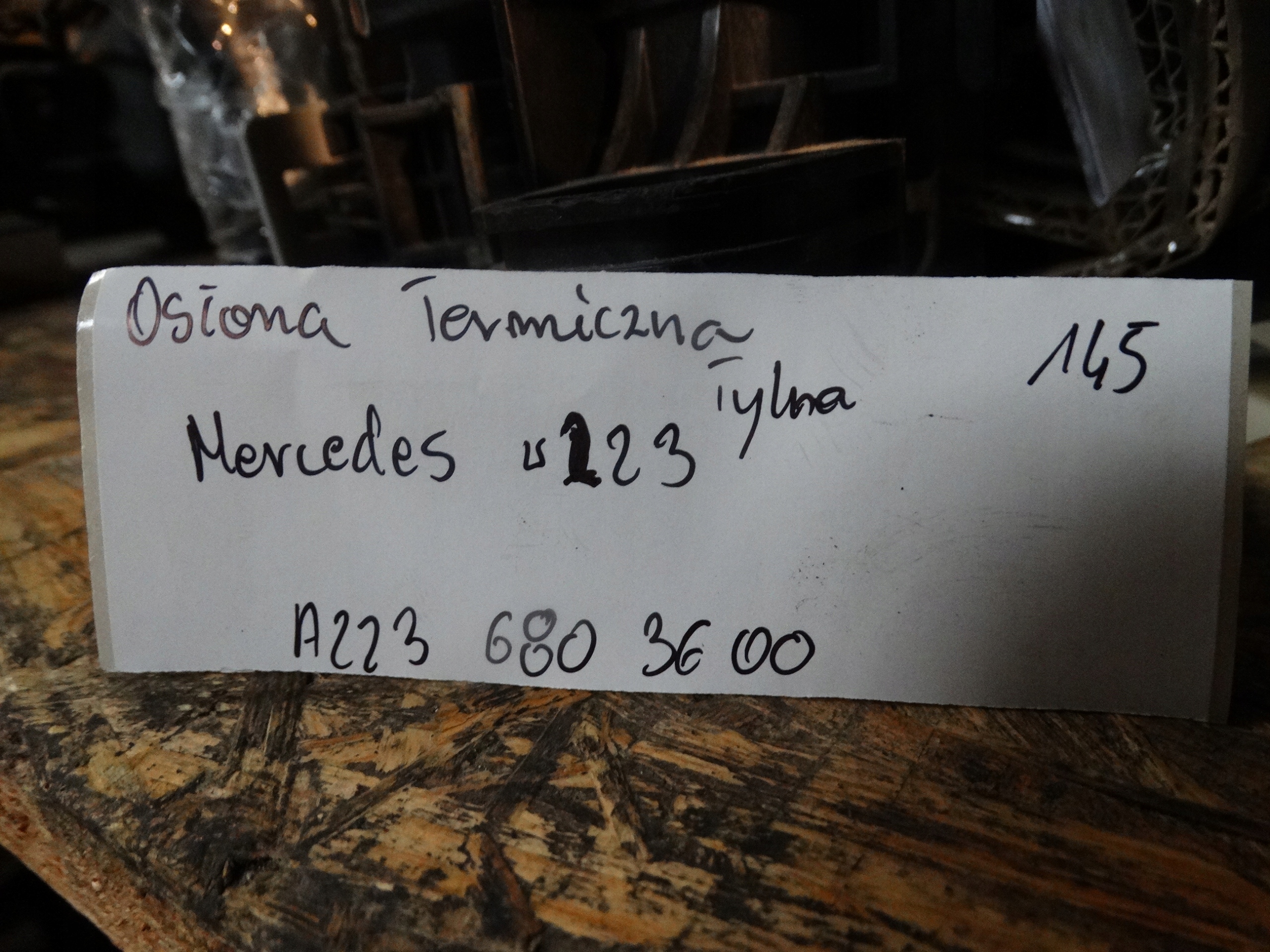 IDEALNA fedél TERMICZNA hátso MERCEDES W223 1