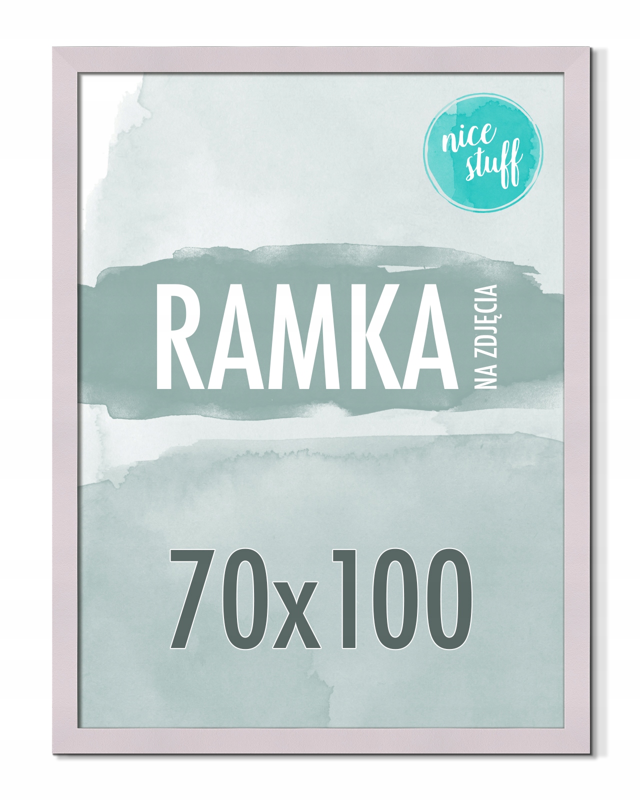 Rámeček 70x100 B1 Rámeček Na Fotografie Plakát Fotorámečky pudrově fialové