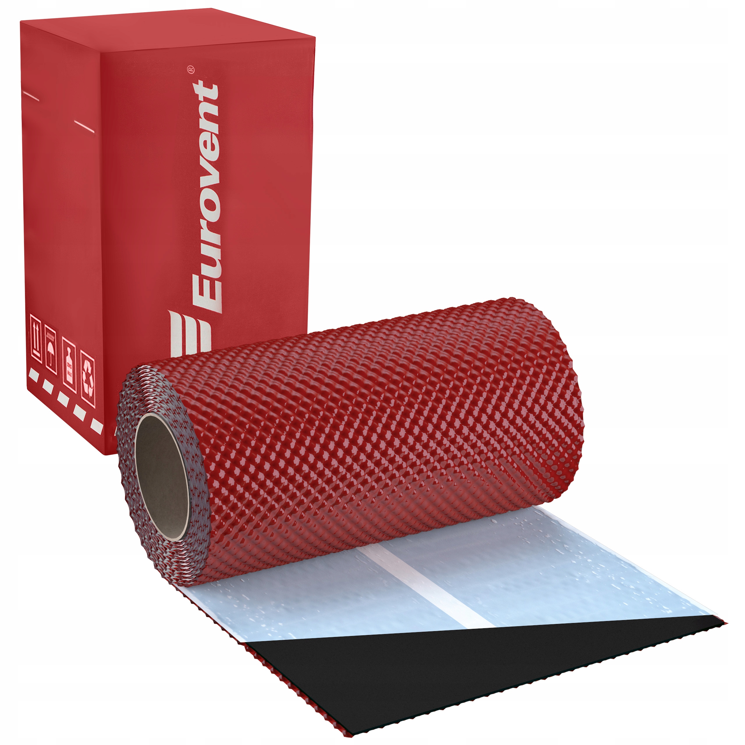 Hliníková komínová páska 5 m Ral 3011 Eurovent Flex3D červená