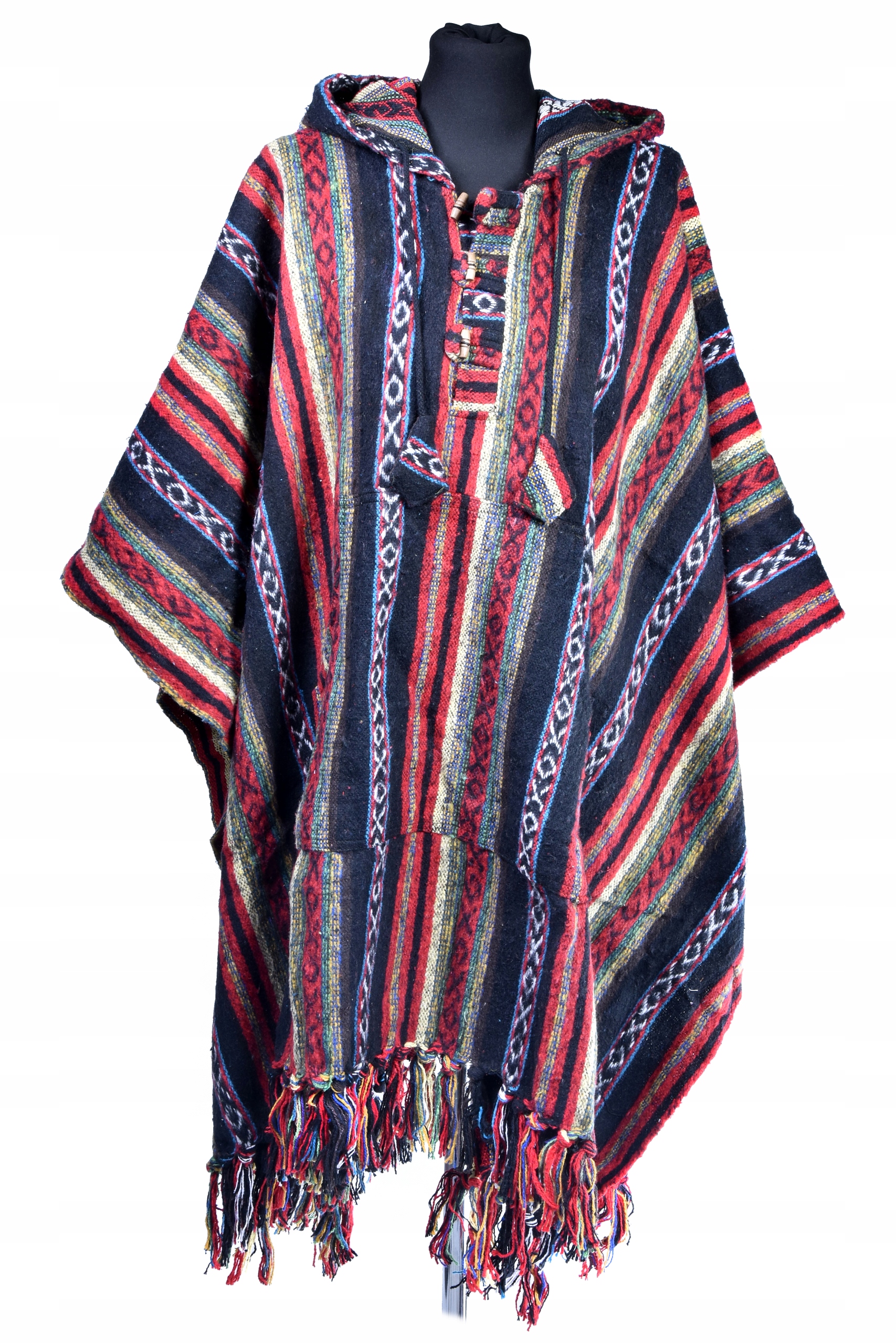 Tradiční nepálské Pončo gheri hrubá bavlna