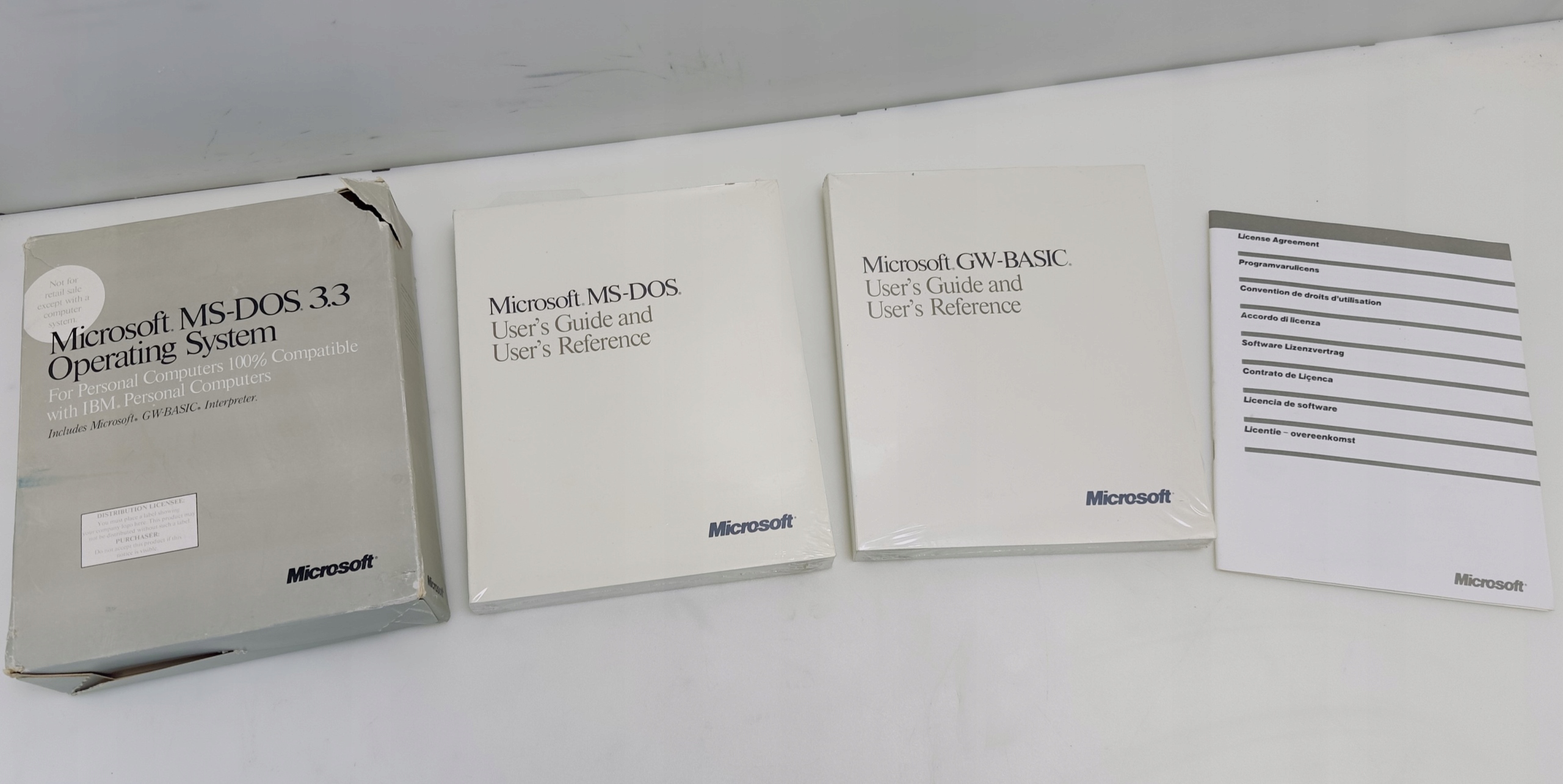 Microsoft MS-DOS 33 Operating System BOX (F)