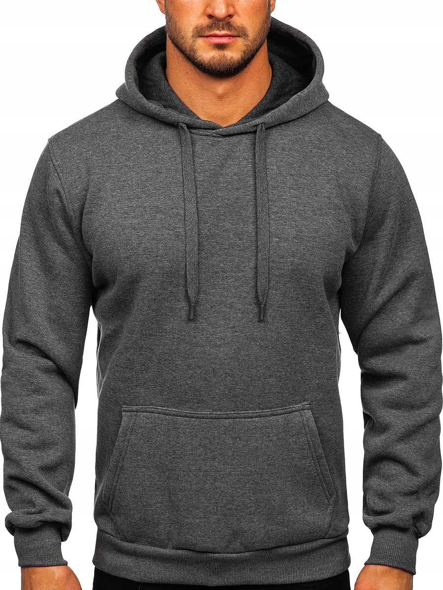

Bluza Z Kapturem Gładka Grafitowa 1004 Rozmiar_l