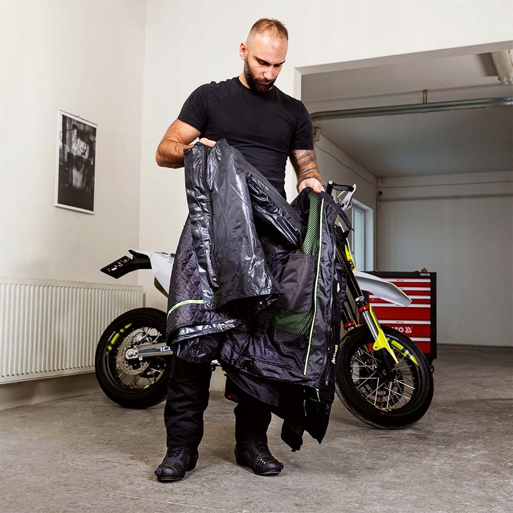 Męska kurtka motocyklowa W-TEC Aircross roz. 5XL Dopasowanie rękawów wersja normalna