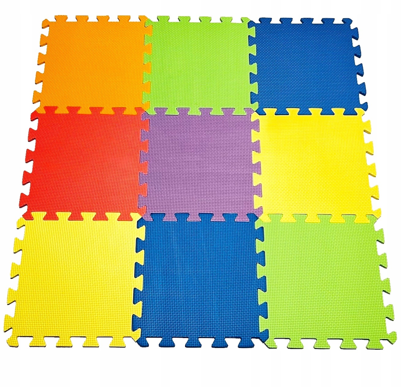 Puzzle piankowe mata piankowa DUŻE 29x29 cm 10 szt Materiał pianka