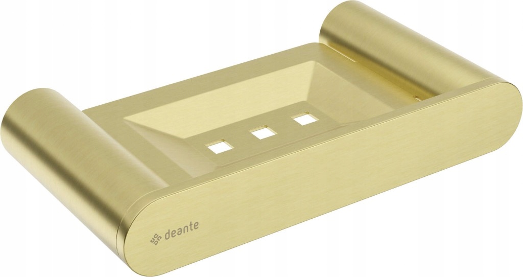 Kulatá miska na mýdlo z broušeného zlata, nástěnná (ADR_R411) /sm/