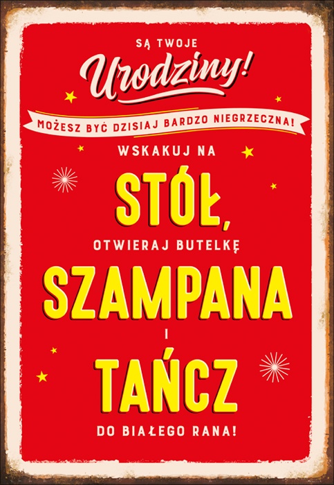 

Duża kartka urodzinowa Są Twoje urodziny