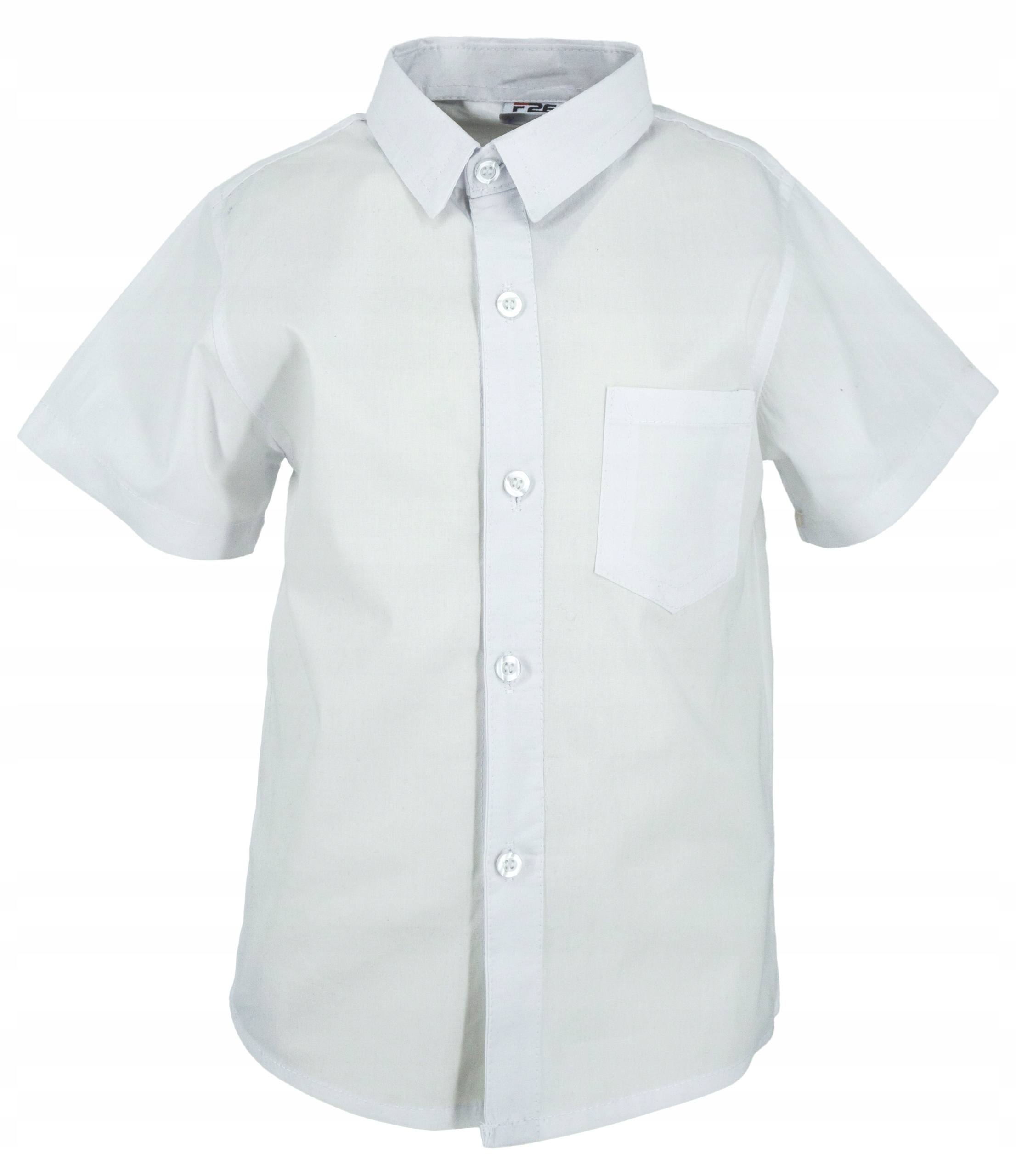 M430A Bawełniana wizytowa koszula krótki rękaw biała rozmiar (16) 164 Rękaw krótki rękaw