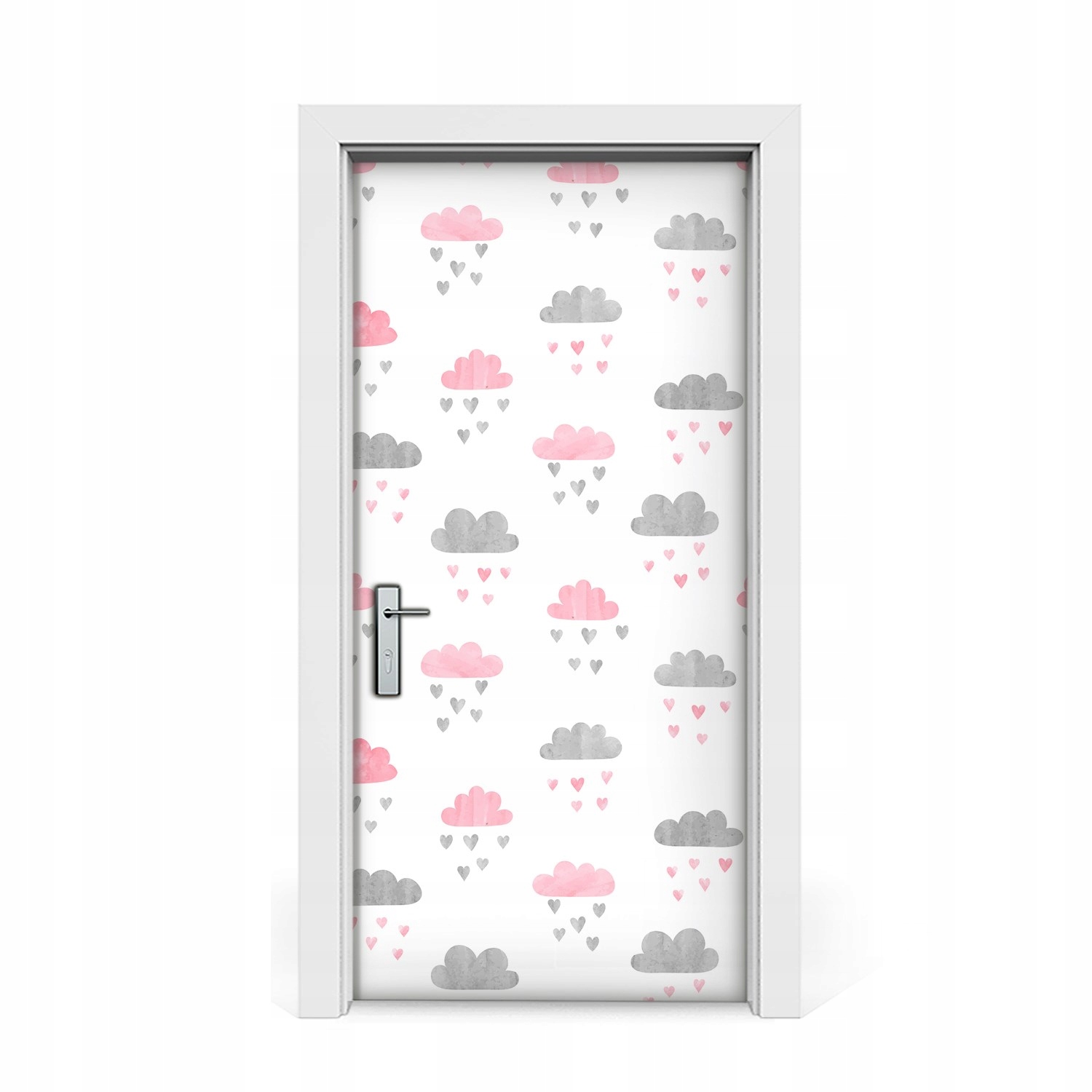 

Naklejka na drzwi Minimalistyczne chmury 95x205