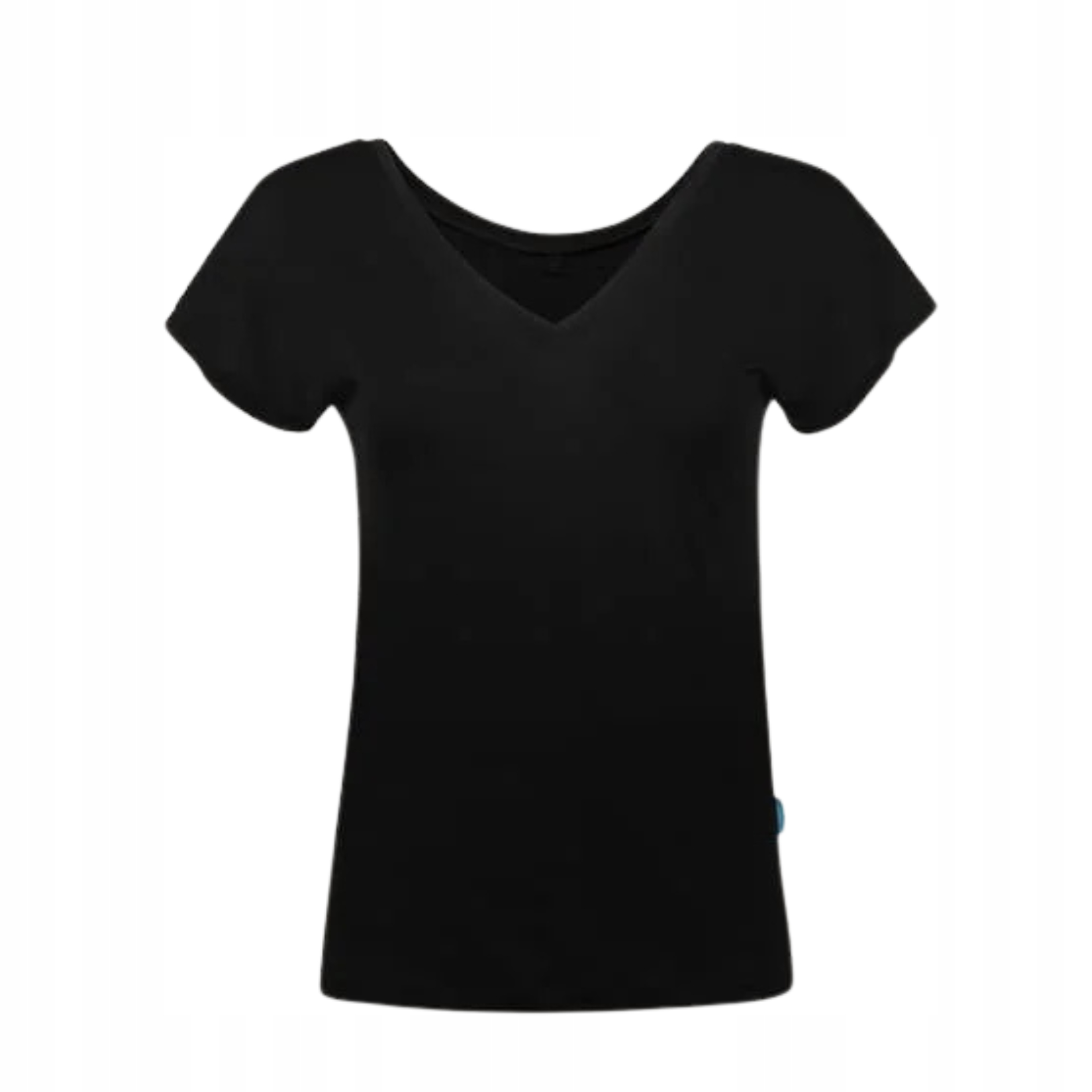 Koszulka t-shirt z wełny merino 100% damska czarna rozmiar L