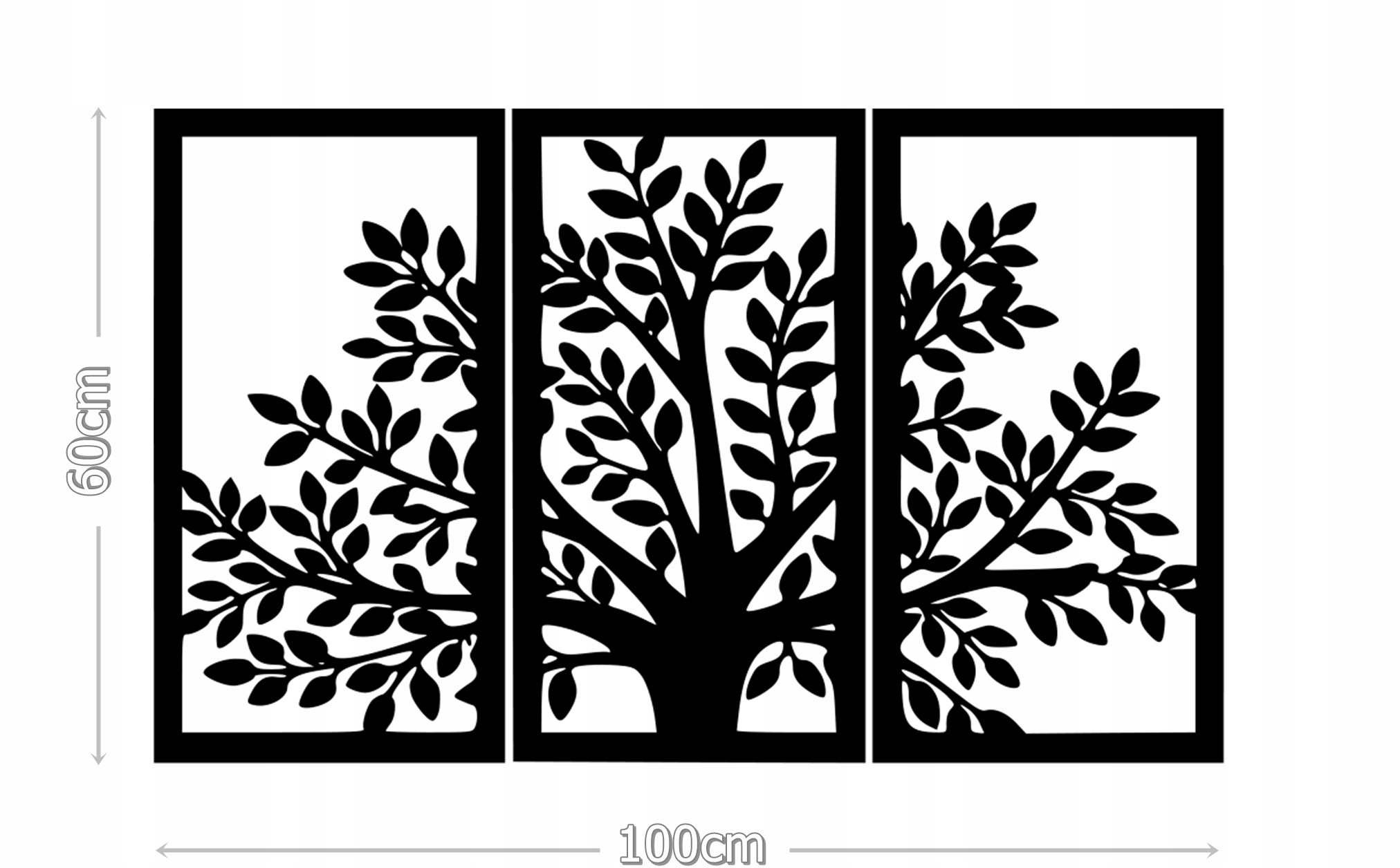 OBRAZ Naklejka ścienna drzewo A05 100x60 Długość 100 cm