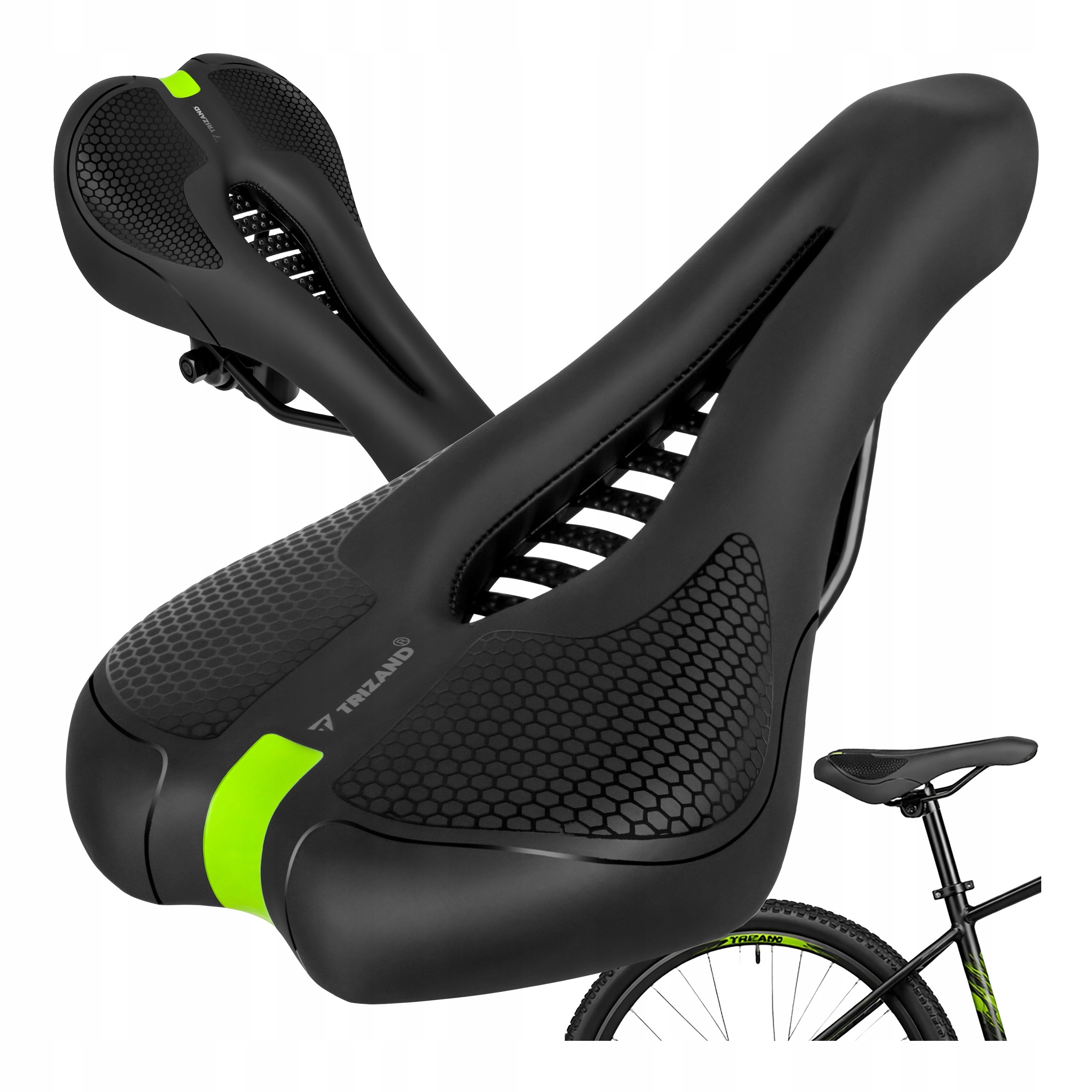 Siodełko Rowerowe do Roweru Miękkie Wentylacja Siodło Sportowe 14